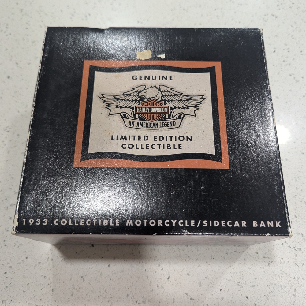 Harley-Davidson Black and Orange Collectible Box